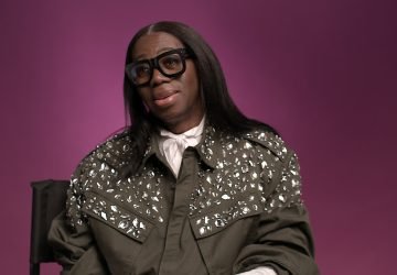 Miss J. Alexander modeling on the runway for Reality Of The Runway.